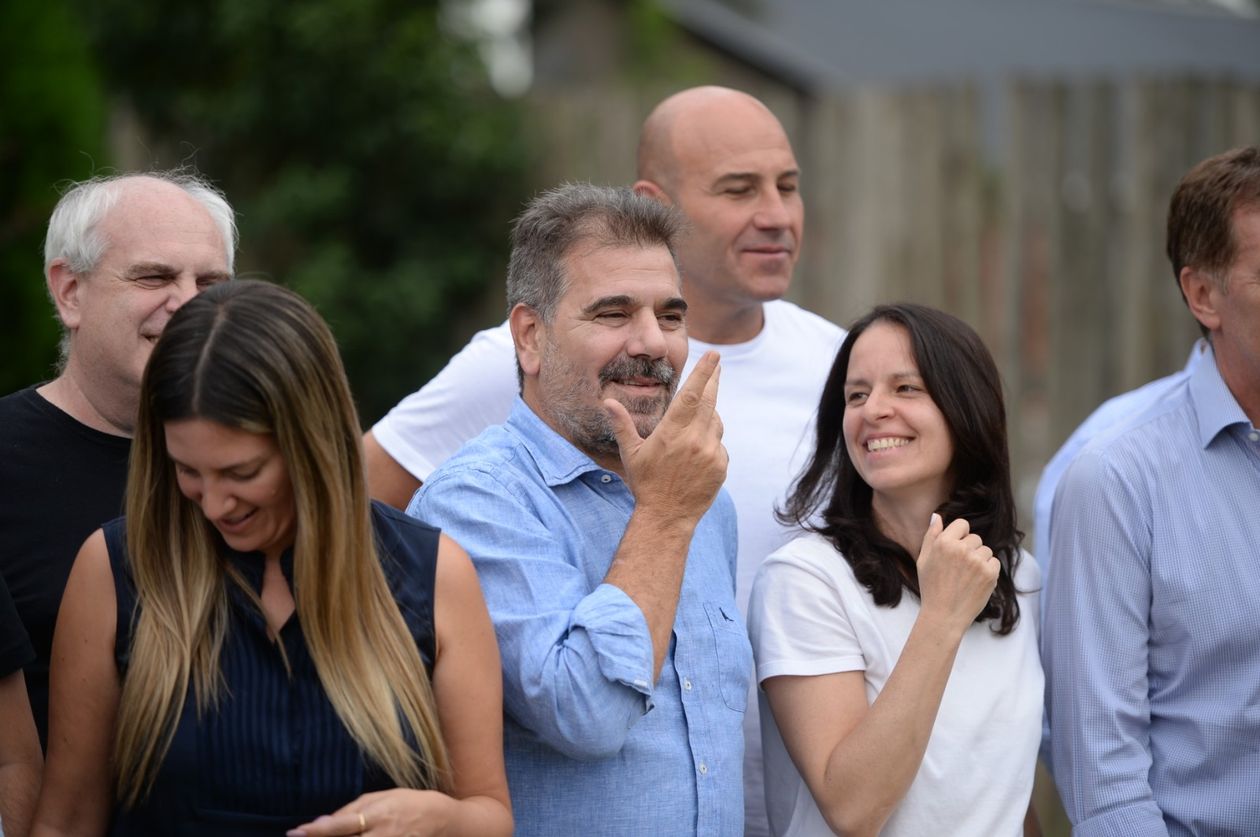 Cristian Ritondo, en la reunión de la mesa provincial del PRO, en La Plata.&nbsp;