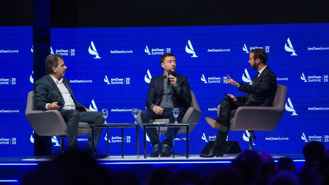 Rodrigo de Loredo y Cristian Ritondo participaron del panel de Amcham Summit