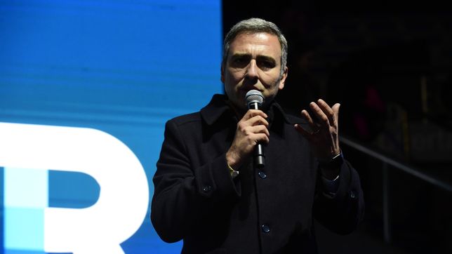 Oscar Cachi Martínez durante su intervención en el congreso del Frente Renovador.