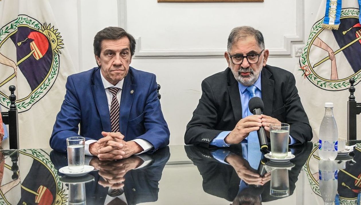 El gobernador de Jujuy Carlos Sadir con el intendente Raúl Chuli Jorge.