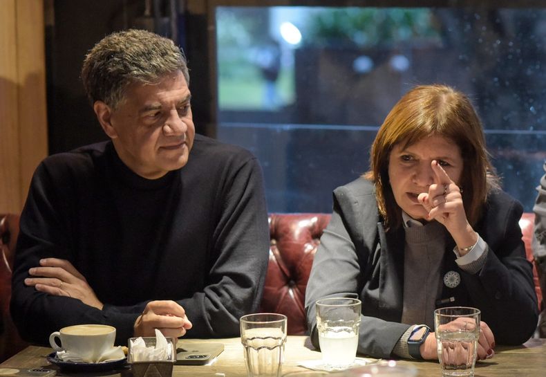 Jorge Macri y Patricia Bullrich durante la camapaña de las elecciones 2023.Foto: prensa PRO.