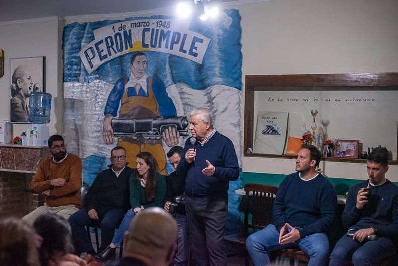 Lauritto, este miércoles durante su charla en Concordia, convocado por un sector del peronismo en la sede de la Unión Ferroviaria local. Lauritto, este miércoles durante su charla en Concordia, convocado por un sector del peronismo en la sede de la Unión Ferroviaria local.