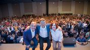 Martín Llaryora, Daniel Passerini,&nbsp; y Alejandra Vigo, dueños de la lapicera para el armado final del cordobesismo en la capital.&nbsp; &nbsp;