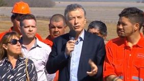 Sin obras disponibles, Macri inauguró el tramo de una ruta en construcción
