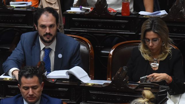 Santiago Santurio, diputado de La Libertad Avanza. Defendió la ley ómnibus de Javier Milei.&nbsp;