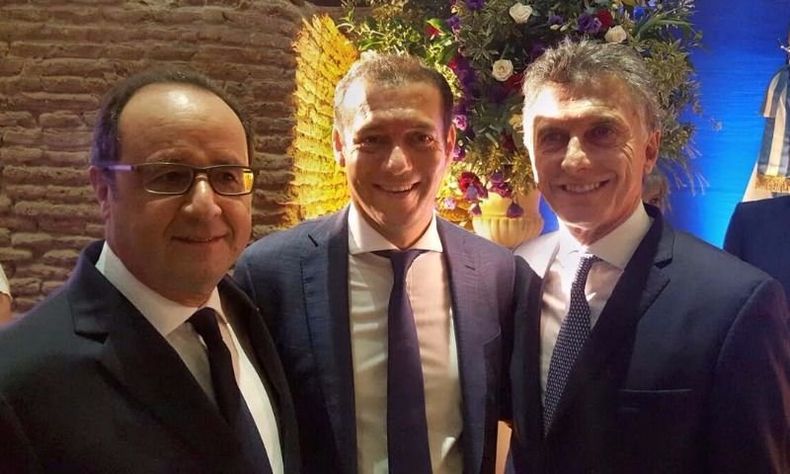 Omar Gutiérrez Mauricio Macri François Hollande