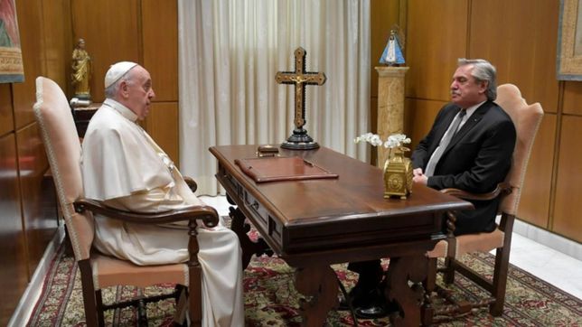 fernandez puso sobre la mesa a peron para responderle a bergoglio