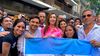 villarruel lanzo sello propio y salio de caravana por la ciudad