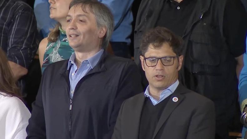 Máximo Kirchner y Axel Kicillof.