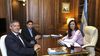 Reversión de Ganancias: El gobernador Claudio Vidal, la vicepresidenta Victoria Villarruel y el diputado Guillermo Montenegro.&nbsp;