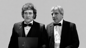 Javier Milei y Toto Caputo.