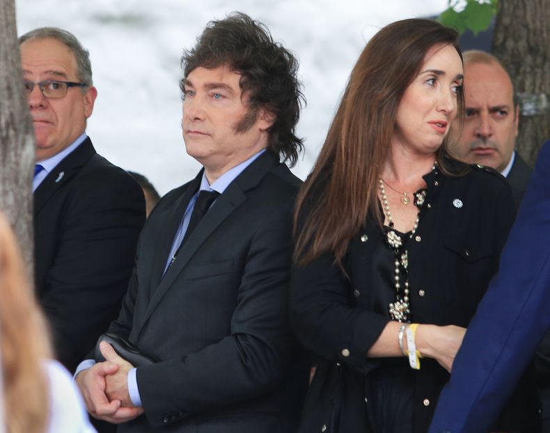 Javier Milei con Victoria Villarruel. Javier Milei con Victoria Villarruel.