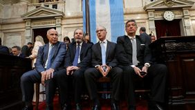 Los jueces de la Corte Suprema, durante la Asamblea Legislativa inaugurada por Javier Milei. Los jueces de la Corte Suprema, durante la Asamblea Legislativa inaugurada por Javier Milei.