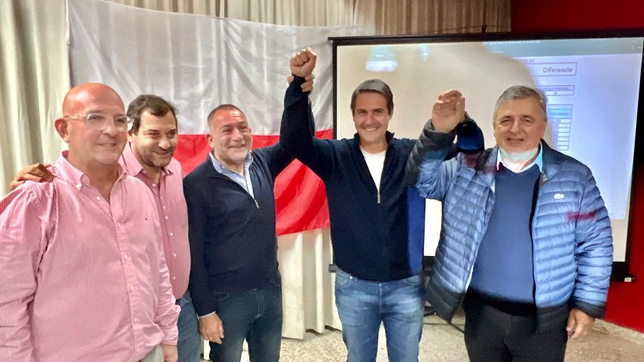 Marcos Carasso, Juan Jure, Luis Juez, Guillermo Cavigliasso y Mario Negri 
