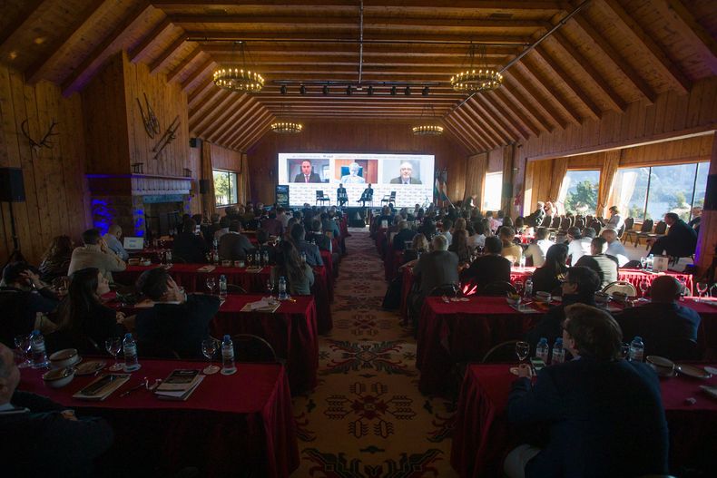 Los paneles de la Convención de Ejecutivos de Finanzas, lugar de escucha del Círculo Rojo. Foto: Matías Garay.