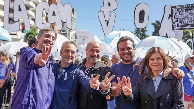 la campora y peron, los pibes para la confrontacion con el presidente