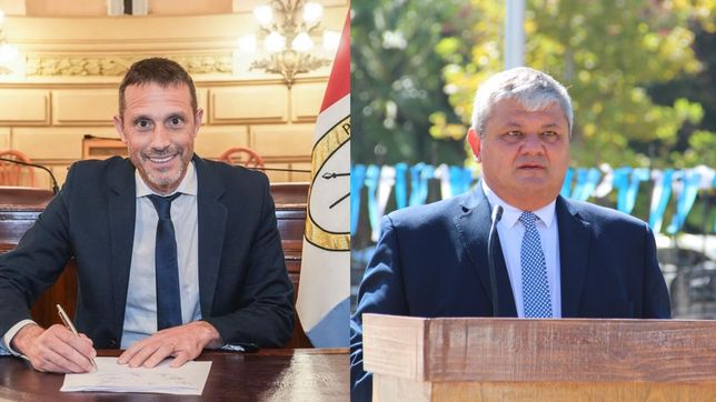 Un peronista y un socialista cierran la grieta en Santa Fe. A la izquierda, Pablo Corsalini, intendente de Pérez, a la derecha, Alberto Ricci, mandatario de Villa Gobernador Gálvez.