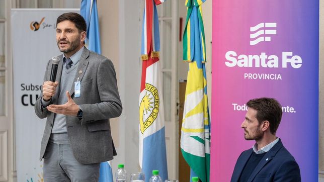 Pullaro, de gira por el departamento Castellanos volvió a cuestionar los recortes de Nación.