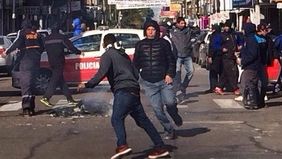 Tiros y disturbios en Lanús en medio de un informe del intendente Grindetti