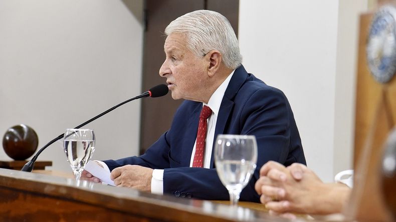 José Lauritto, intendente de Concepción del Uruguay, durante la apertura de sesiones.&nbsp;
