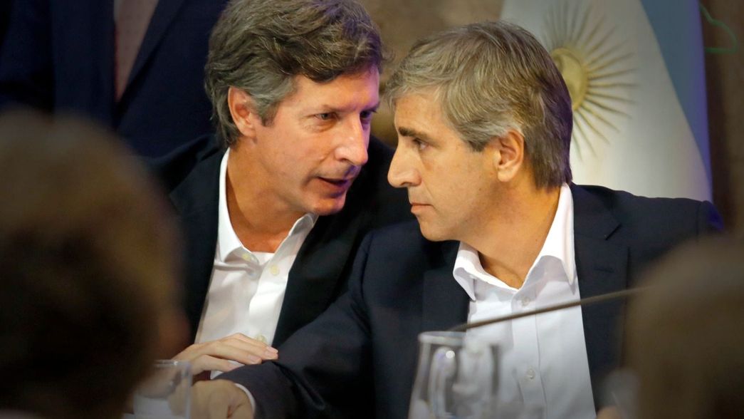 Toto Caputo con Santiago Bausili, titular del Banco Central