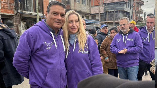 Luis Ontiveros y Karina Milei.