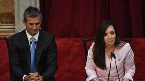 Martín Menem y Victoria Villarruel. Martín Menem y Victoria Villarruel.