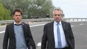 El gobernador Axel Kicillof y el presidente Alberto Fernández