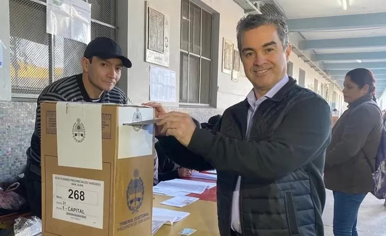 Marcelo Arancibia, candidato a gobernador de Juntos por el Cambio. Foto: Tiempo de San Juan