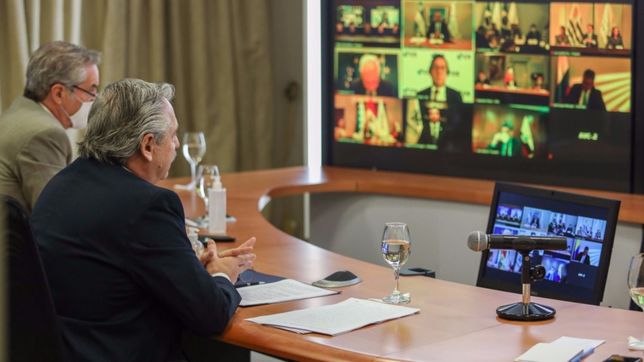 fernandez: nadie se salva solo, hay que construir un mundo mas equilibrado fernandez: nadie se salva solo, hay que construir un mundo mas equilibrado