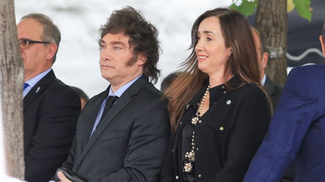 Javier Milei junto a Victoria Villarruel.