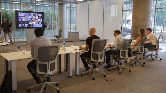 larreta tuvo su show online con ceos para buscar ayuda en la cuarentena