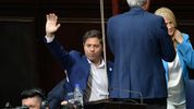 Axel Kicillof durante su discurso de apertura en la Legislatura bonaerense.