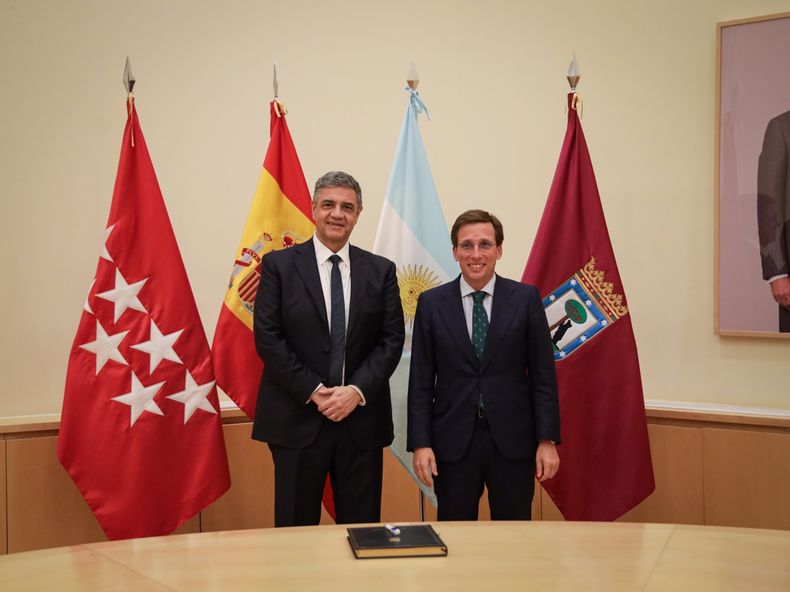 ​Jorge Macri se reunió este martes con el alcalde de Madrid, José Luis Martínez Almeida.