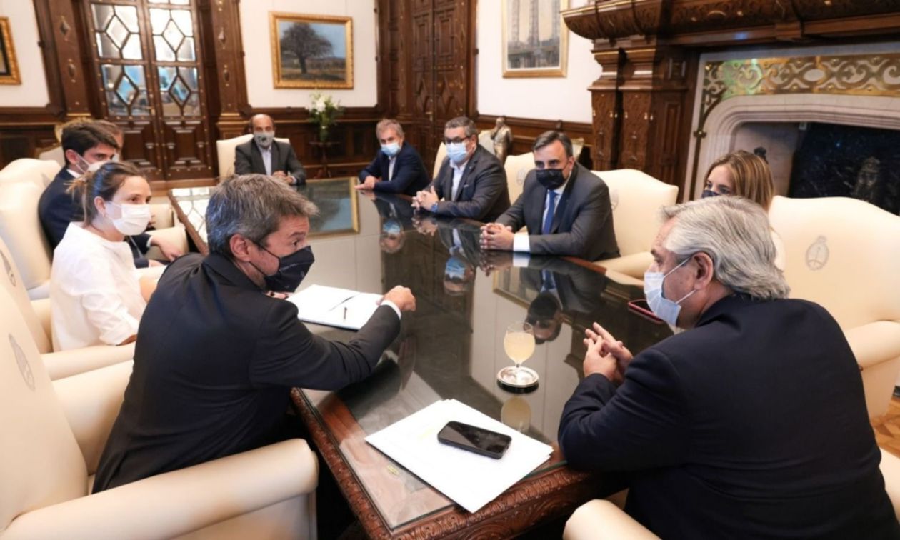 Alberto Fernández y Matías Lammens