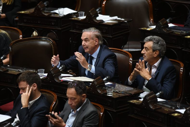 Miguel Ángel Pichetto, en la sesión de ficha limpia Miguel Ángel Pichetto, en la sesión de ficha limpia