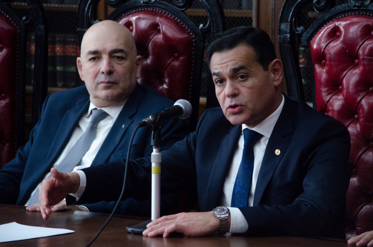 El canciller de Paraguay, Rubén Ramírez Lescano, en la Facultad de Derecho de la UBA.