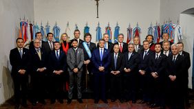 Javier Milei y 18 gobernadores, protagonistas del Pacto de Mayo de 2024.