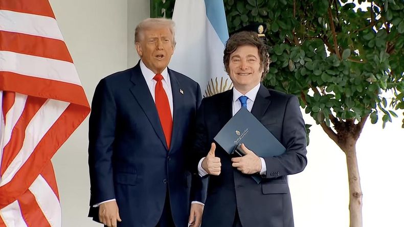 Javier Milei y Donald Trump. Javier Milei y Donald Trump.