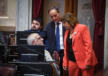 Patricia Bullirch junto a Juan Carlos Pagotto, cercano a Karina Milei.&nbsp;