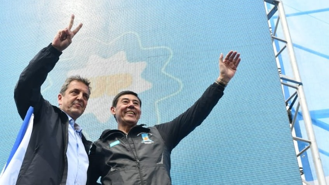 Sergio Massa y Marcelo Rucci. Los petroleros de Neuquén juega a fondo con el ministro.