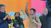 un beso para el cambio: bullrich y larreta armaron la paz en chubut