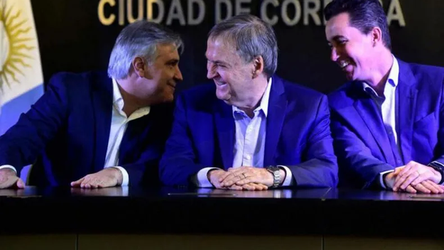 Martín Llaryora, Juan Schiaretti y Manuel Calvo, el tridente de mira octubre.