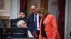 Patricia Bullrich, en la sesión del Senado, clave en el futuro de Manuel Adorni.&nbsp;
