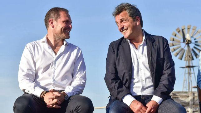 Gill y Massa durante la última visita del ministro a Villa María.&nbsp;