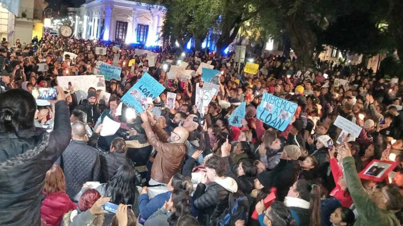 Marcha por Loan en la capital de Corrientes. FOTO: CorrientesGP