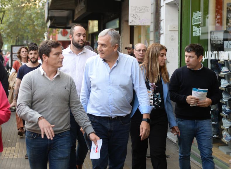 Gerardo Morales, de recorrida en La Plata.&nbsp;