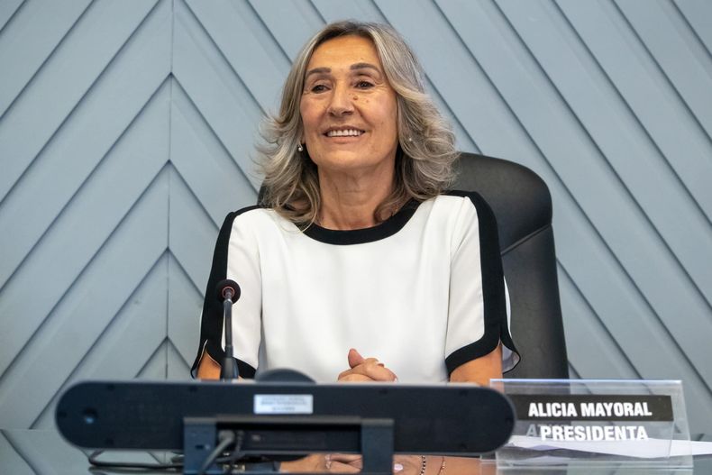 Alicia Mayoral, vicegobernadora de La Pampa: si el proyecto logra tratarse y hay un empate, como se presume, ella define a favor del oficialismo.