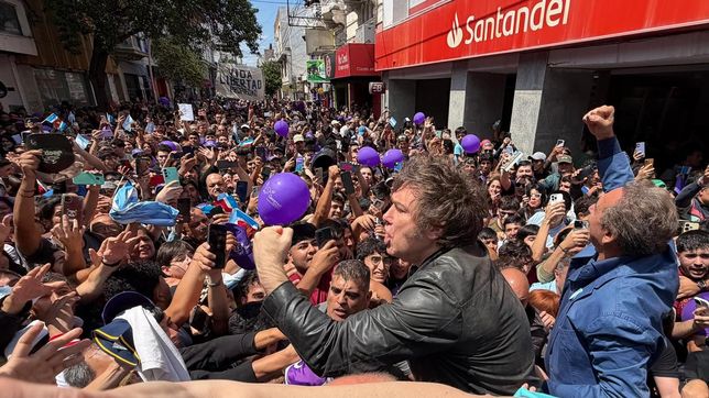 Javier Milei en Santiago del Estero. 