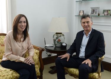 Macri participa de la reunión de gabinete de Vidal en La Plata